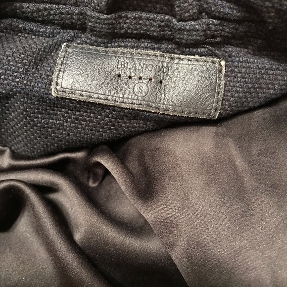 3XHOST PICK🎉Blank NYC Twill & Faux Leather Moto Style Jacket chunky zippers Sm - Picture 13 of 15